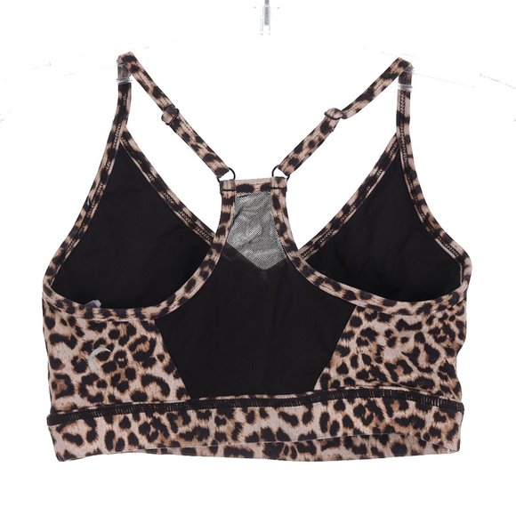 ZYIA Active Brilliant Mesh Leopard Cheetah Print Sports Bra XS - Picture 2 of 3